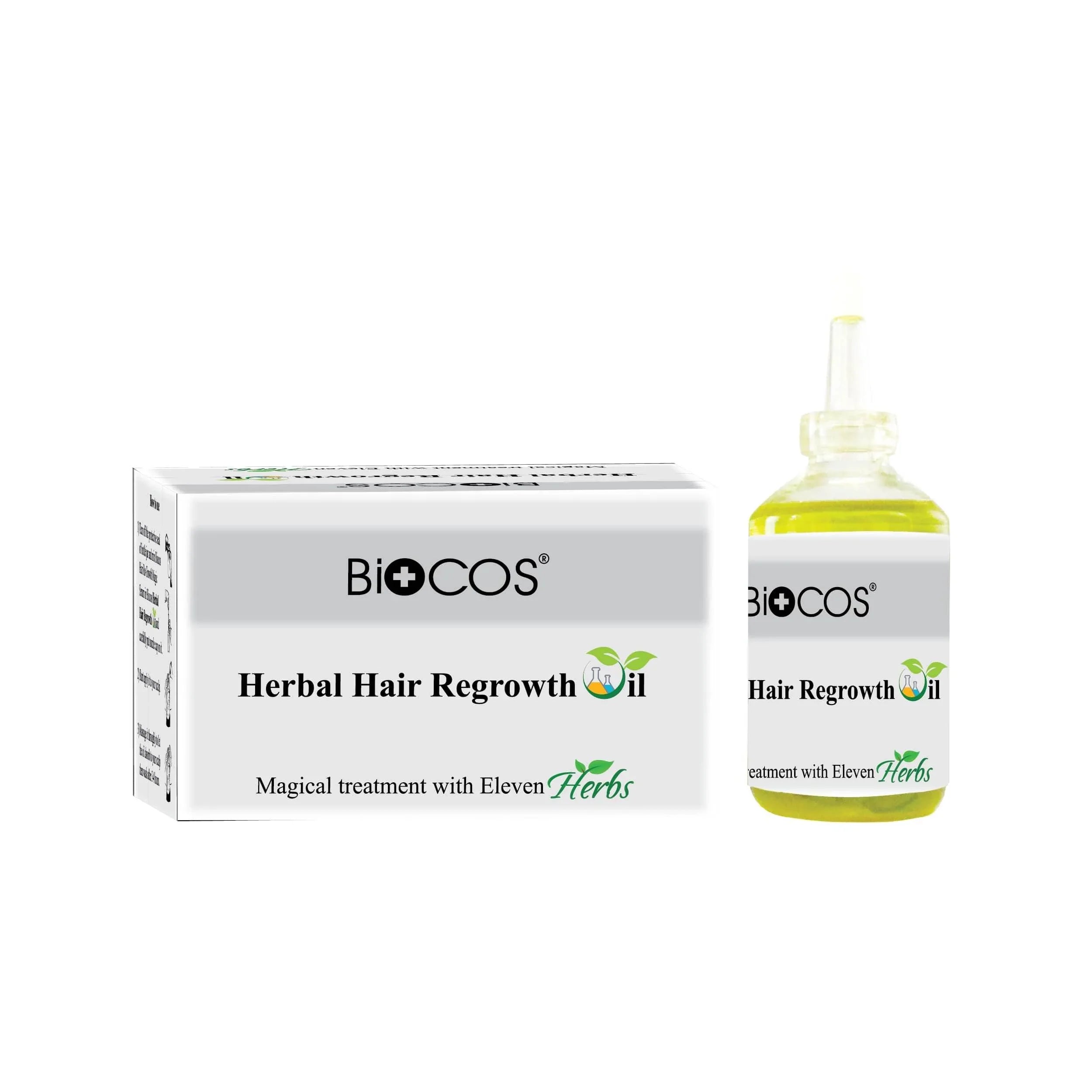 Biocos Hair Regrowth Oil - Original Herbal Formula for Thicker, Fuller Hair - YehChez.pk