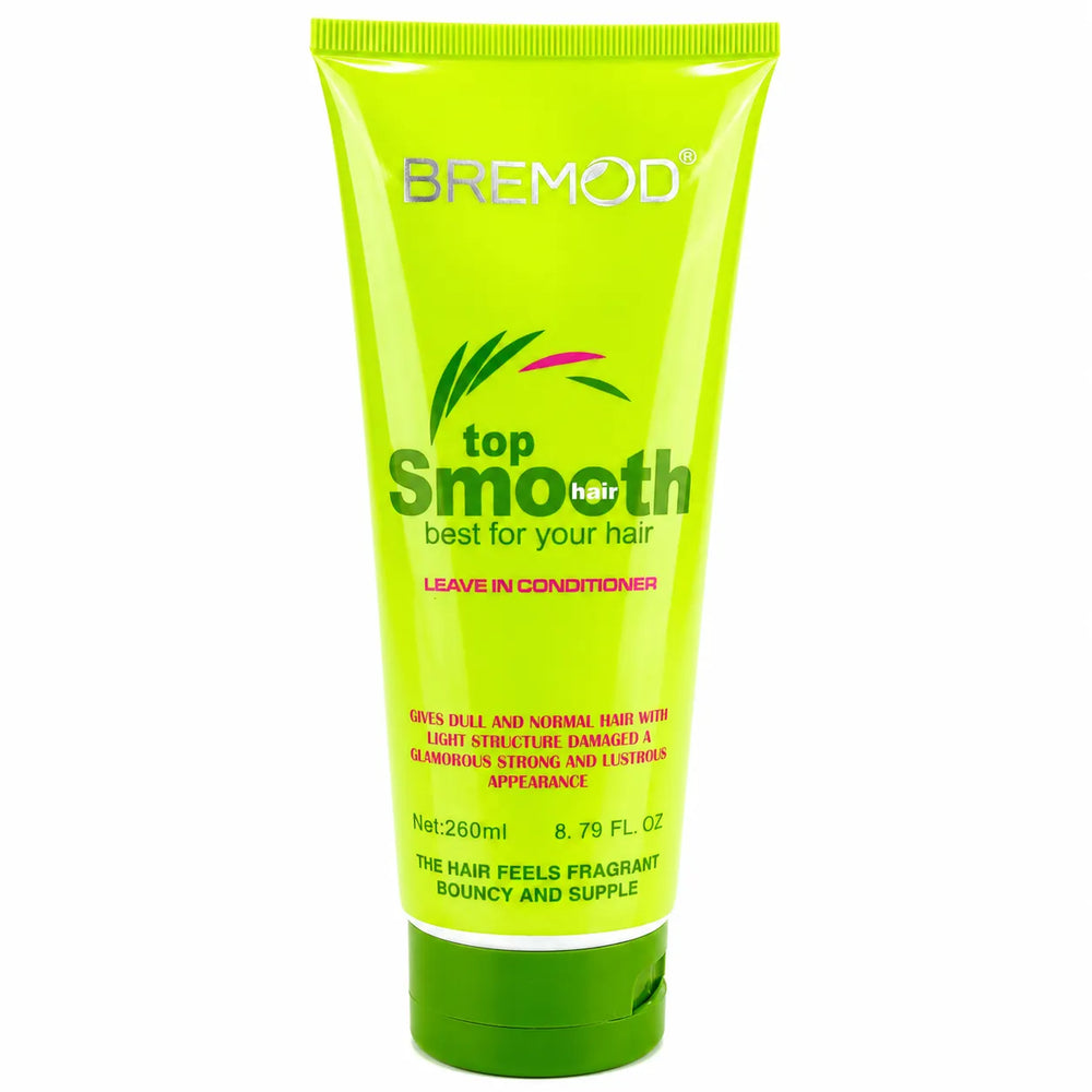 Green Bremod leave-in conditioner tube, Top Smooth, 260 ml, front label
