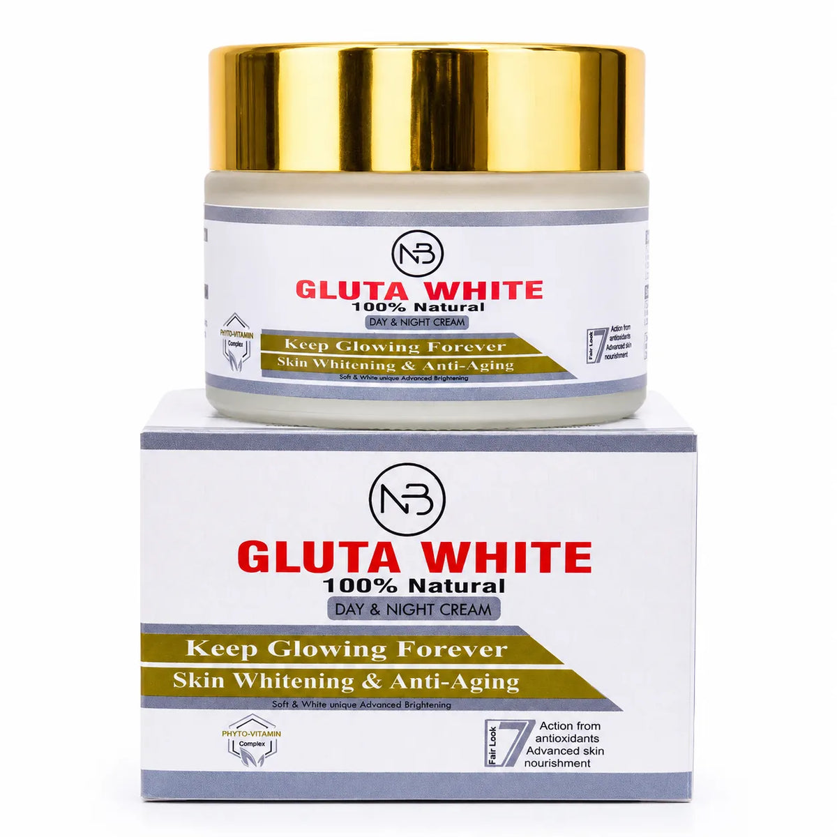 Gluta White Day & Night Cream Jar 50gm