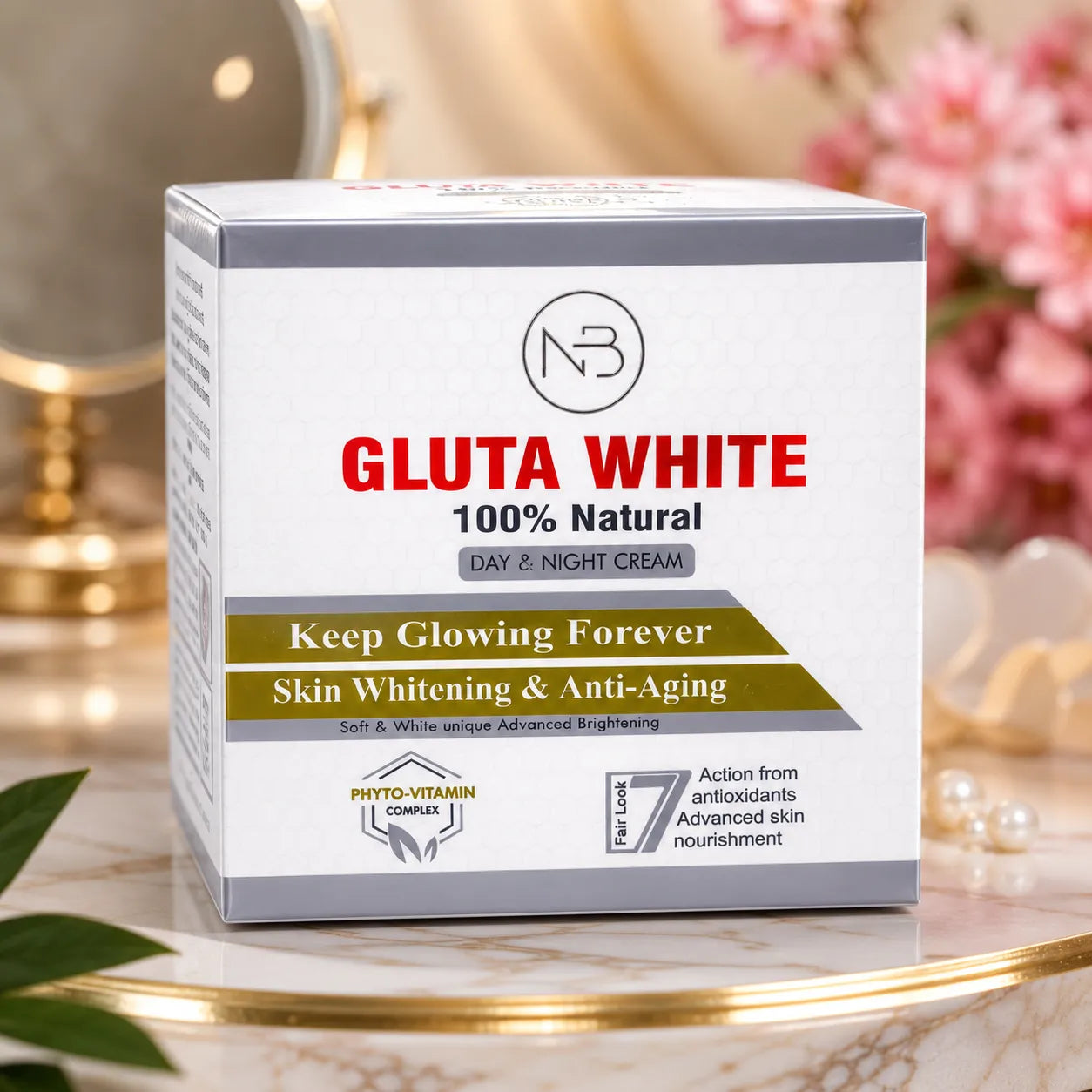 Gluta White Day & Night Cream Jar 50gm