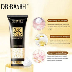 Dr Rashel 24K Gold Radiance & Anti-Aging Cleansing Gel 100ml DRL-1483 - YehChez.pk