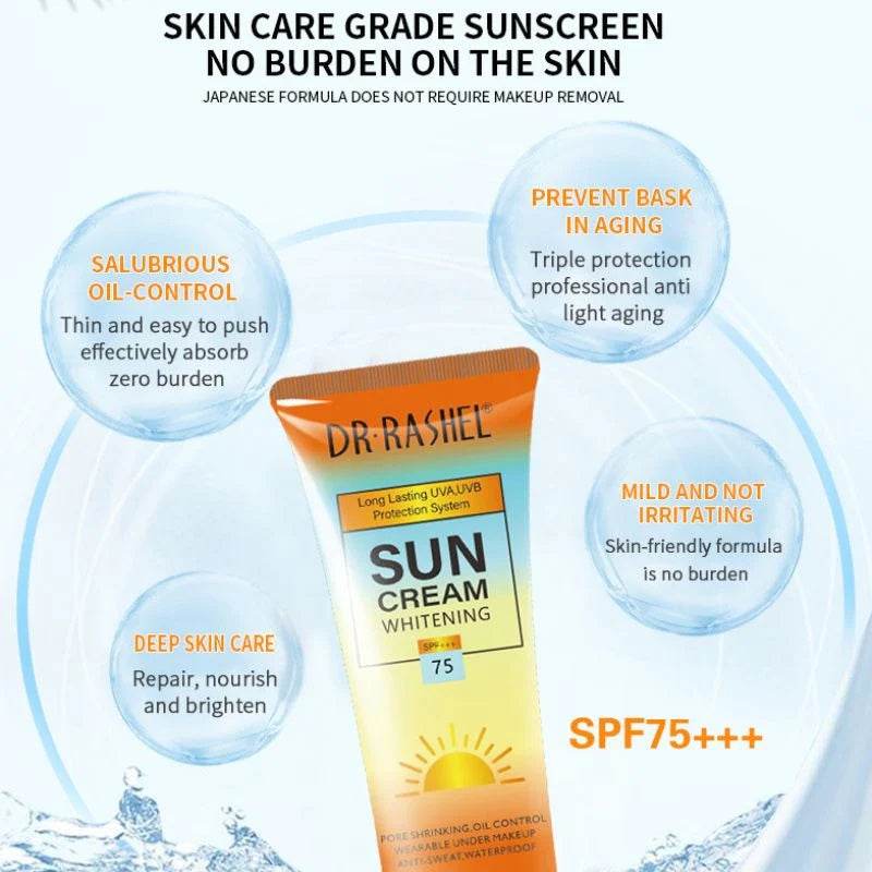Dr Rashel Sun Cream - SPF+++ 75- BRIGHTENING DRL-1465 - YehChez.pk