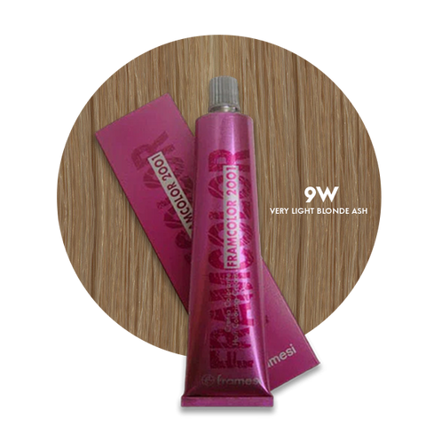 9W Framesi Hair Color 60ml Very Light Blonde Ash