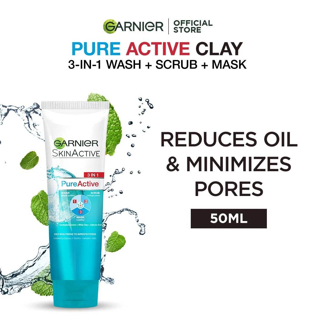 Garnier Face Wash 3 in 1 Anti Impurities 50ml - YehChez.pk