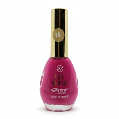 Magenta gel shine nail polish bottle, 0.5 fl oz, glossy finish