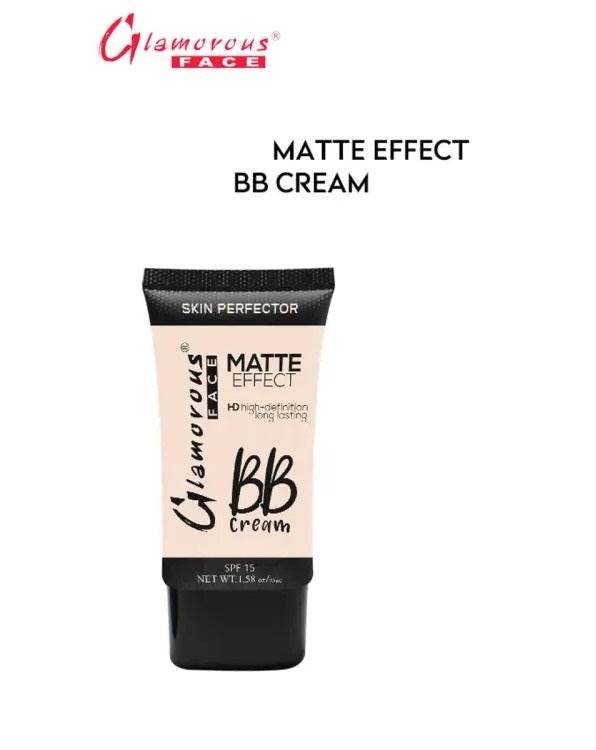 Glamorous Face Matte Effect BB Cream, High Definition Long Lasting, Lightweight BB Cream spf 15 - YehChez.pk