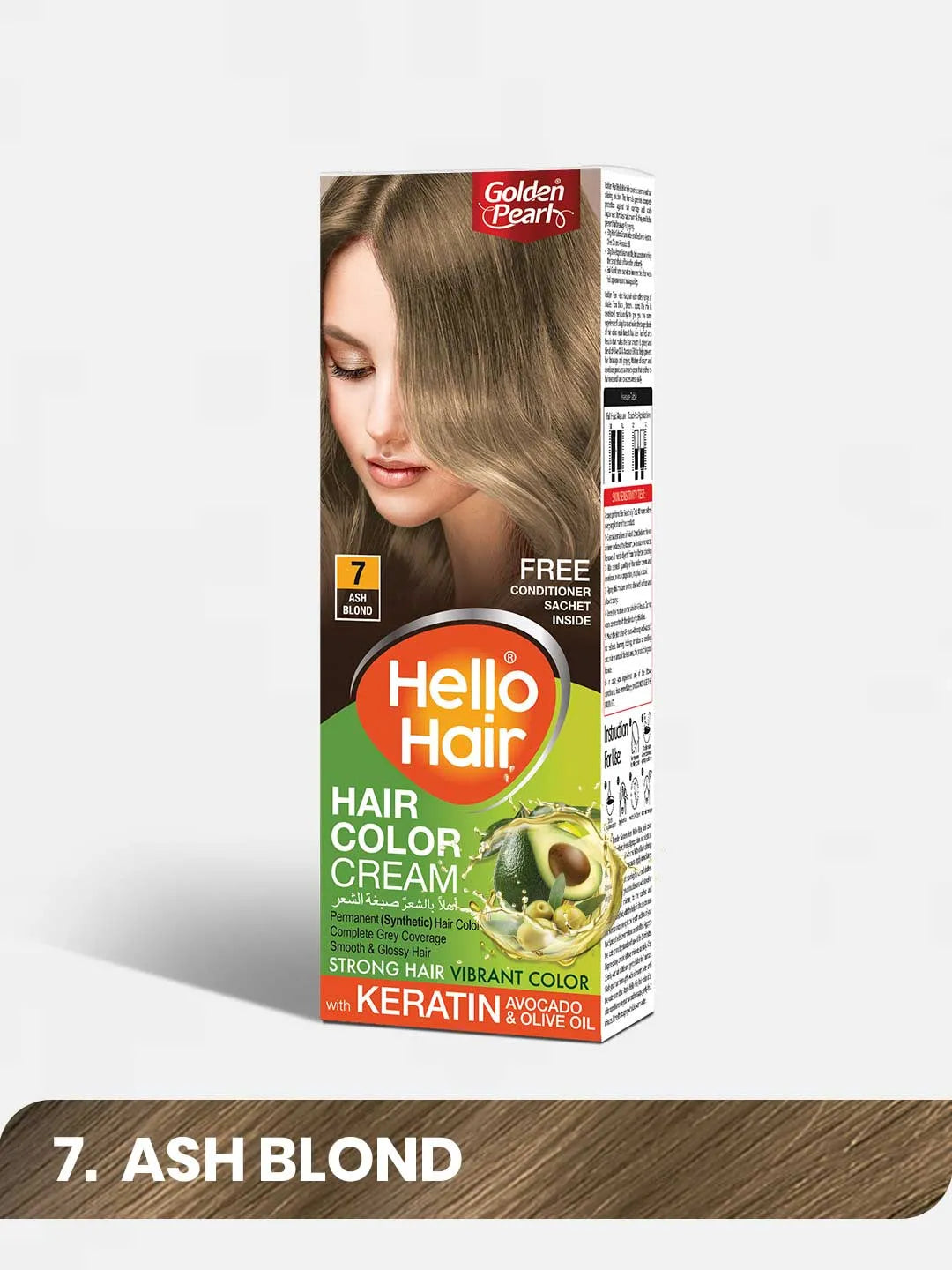 7 Hello Hair Color Ash Blond 100g