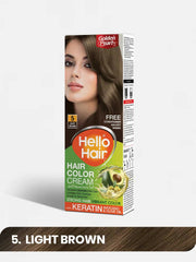 5 Hello Hair Color Light Brown 100g