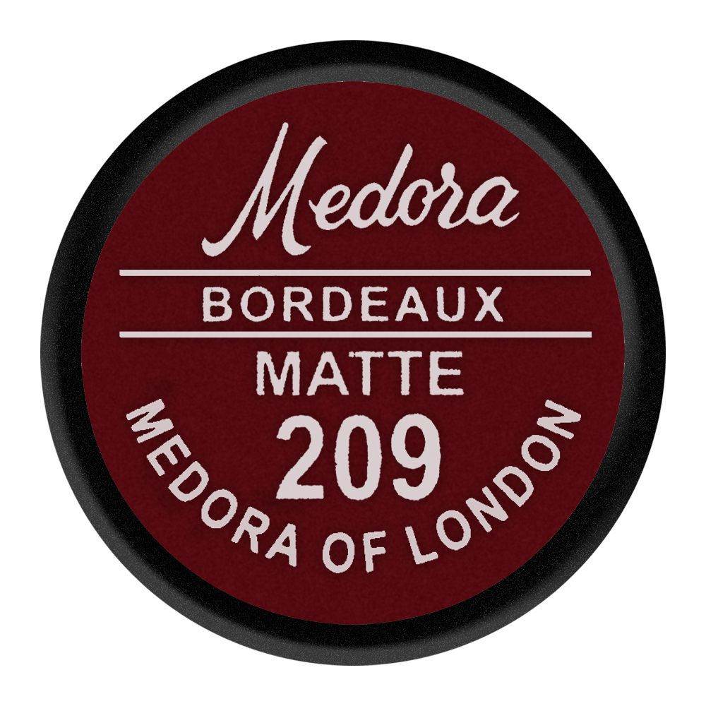 Medora Bordeaux matte 209 lipstick cap