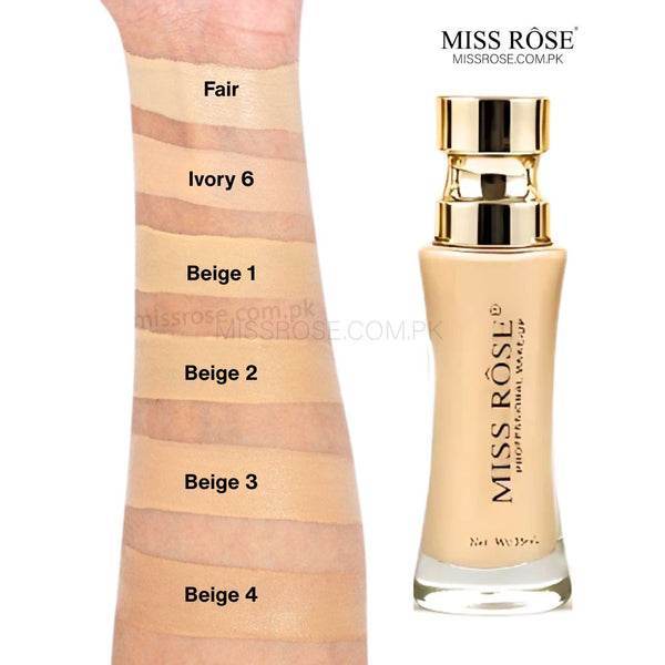 Miss Rose Foundation Unique Double Wear B#4 35ml - YehChez.pk