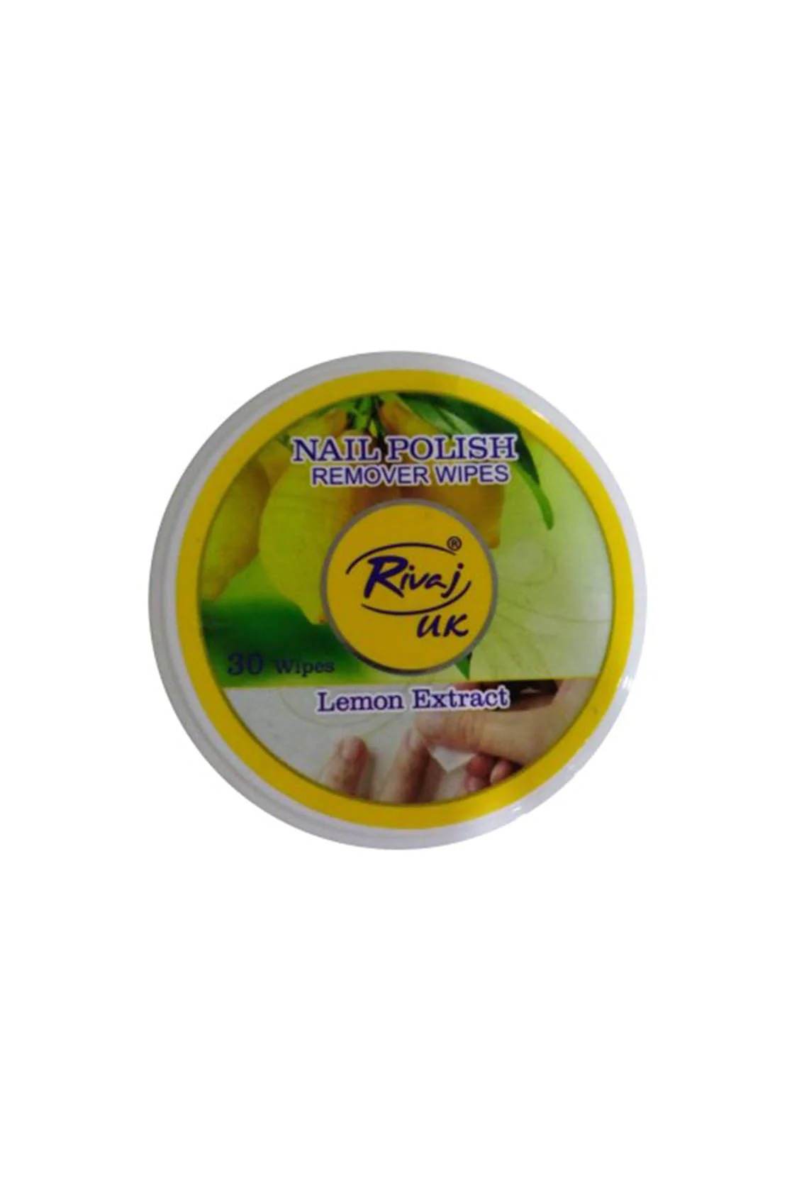 Rivaj Nail Polish Remover Lemon 30 Wipes - YehChez.pk