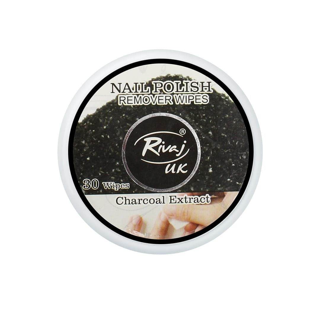 Rivaj Nail Polish Remover Wipes (Charcoal Extract) - YehChez.pk