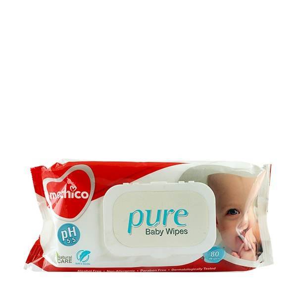 Mechico Pure Baby Wipes (Pack of 80 Wipes) - YehChez.pk