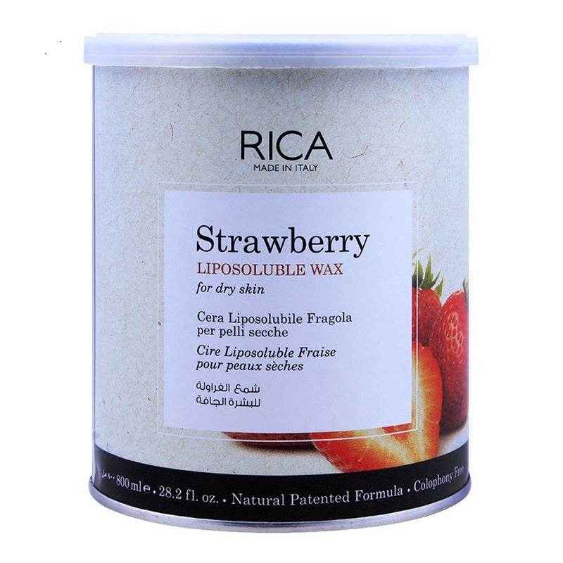 Rica Strawberry Liposoluble Wax For Dry Skin 800ml (Made in Italy) - YehChez.pk