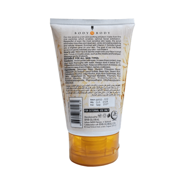 BNB Brightening Rice Scrub 120ml - YehChez.pk