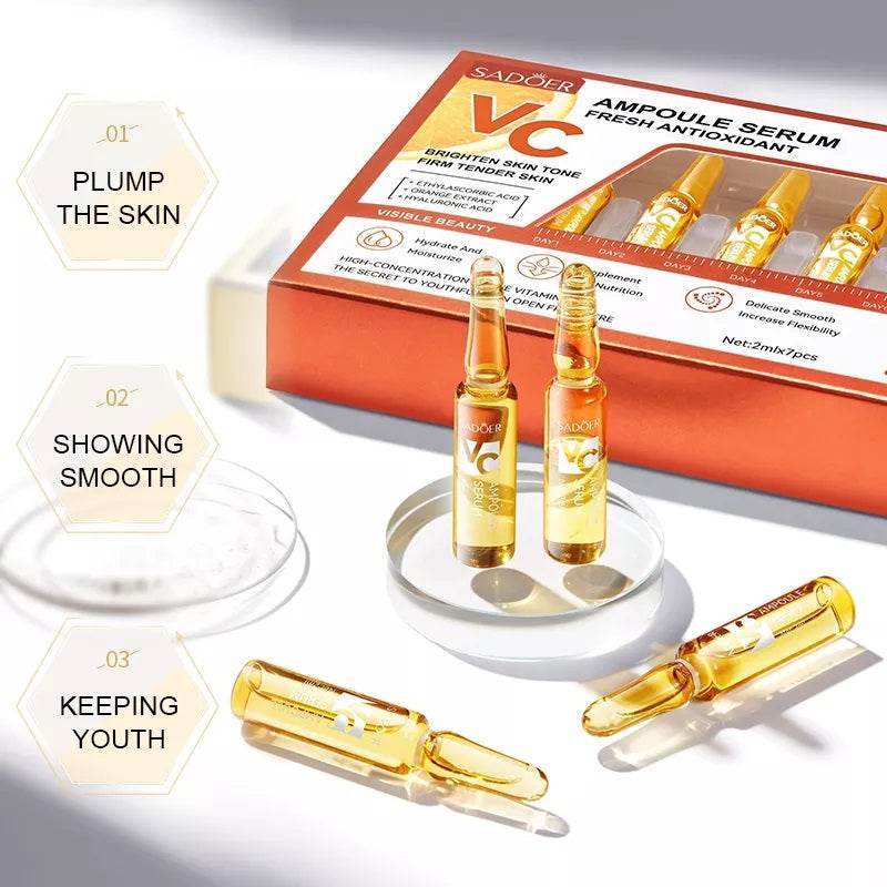 Sadoer VC Whitening Anti Wrinkle Ampoule Face Serum 7Pcs - YehChez.pk