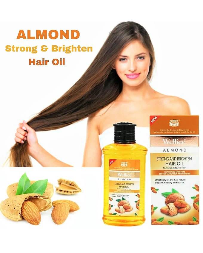 Wellice Strong & Brighten Almond Hair Oil 150ml - YehChez.pk