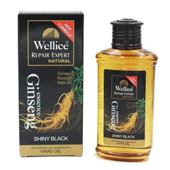 Wellice Ginseng Hair Oil For Repair Expert Shiny Black 150ml - YehChez.pk