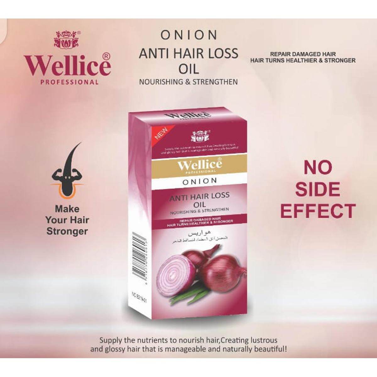 Wellice Onion Hair Oil Anti-Hair Loss (150ml) - YehChez.pk
