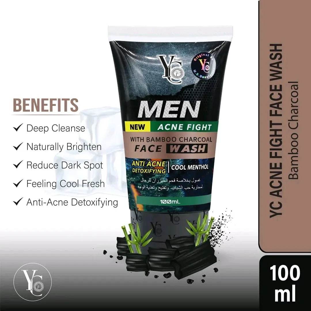 Yc Men Face Wash Acne Fight 100ml - YehChez.pk
