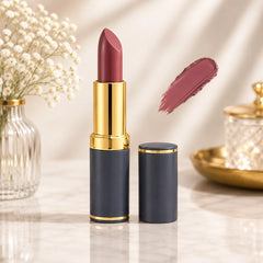 Medora lipstick tube with matte mauve-rose bullet