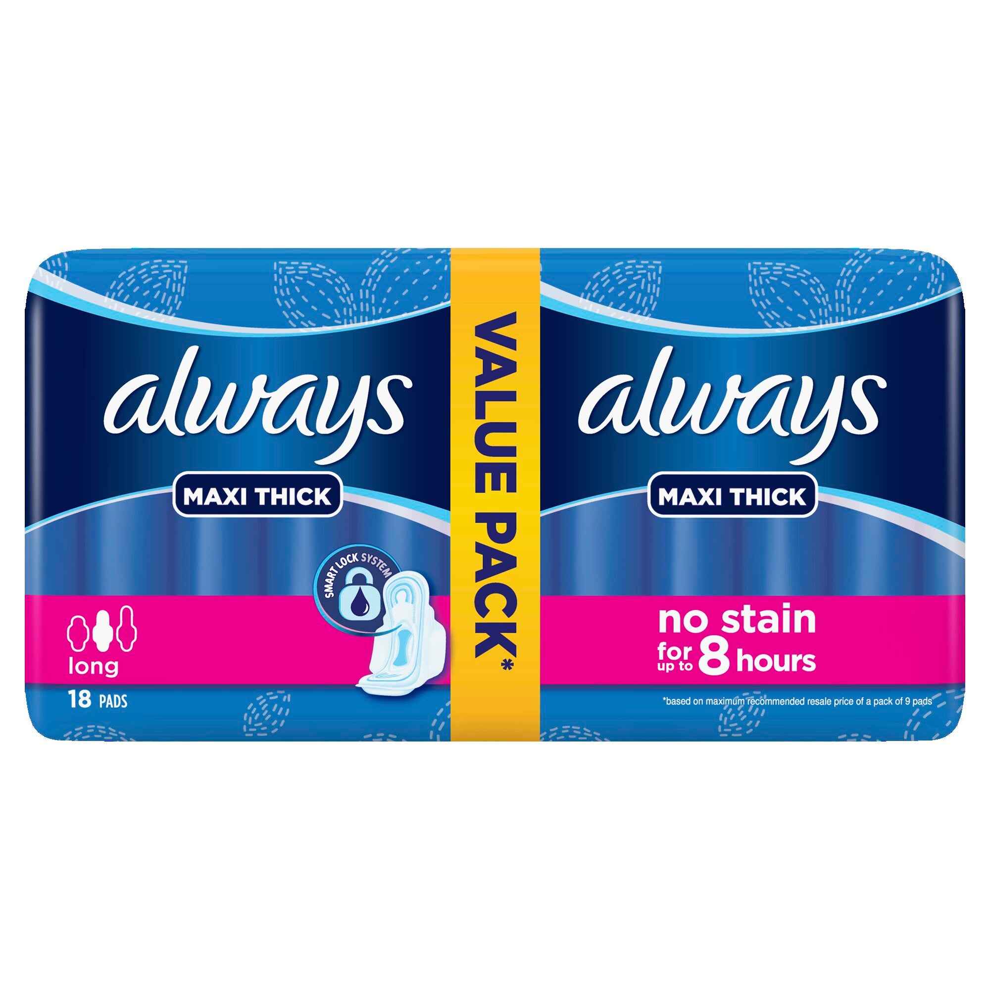 Always 18 Pads Maxi Thick Long - YehChez.pk