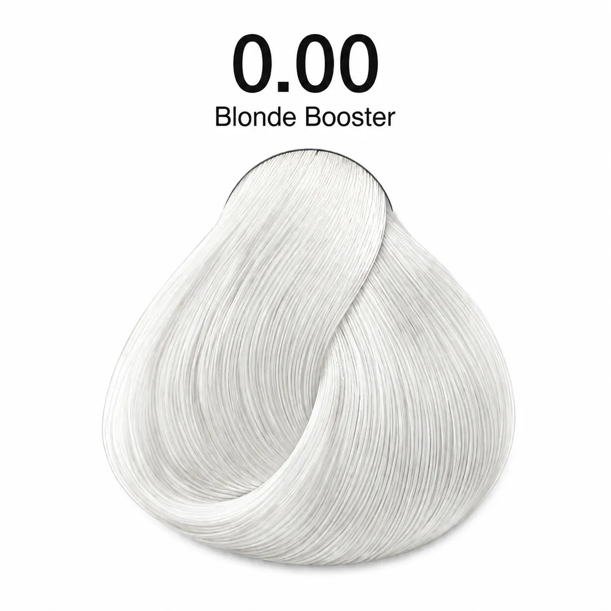 Hair color shade 0.00 Blonde Booster swatch, pale light blonde