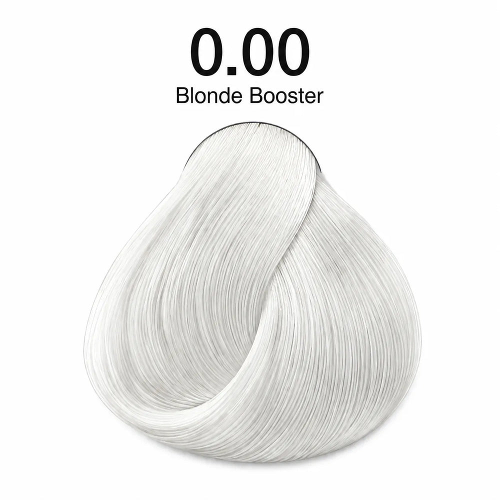 Hair color shade 0.00 Blonde Booster swatch, pale light blonde
