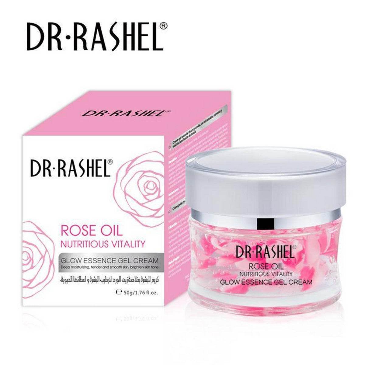 Dr Rashel Rose Oil Nutritious Vitality Glow Essence Gel Cream 50G DRL-1455 - YehChez.pk