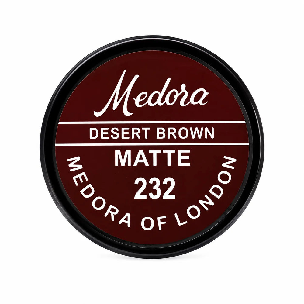 Medora matte lip color lid, Desert Brown 232, front view