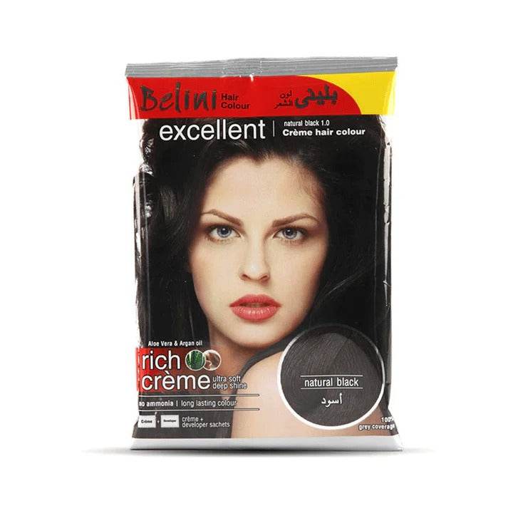 Belini Natural Black Hair Color Sachet 1.0 - YehChez.pk