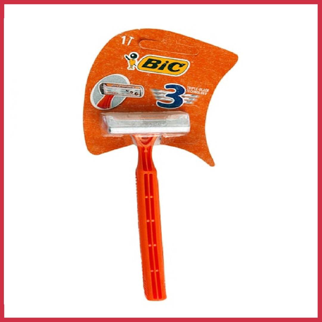 Bic Razor Orange Color 3Blades - YehChez.pk