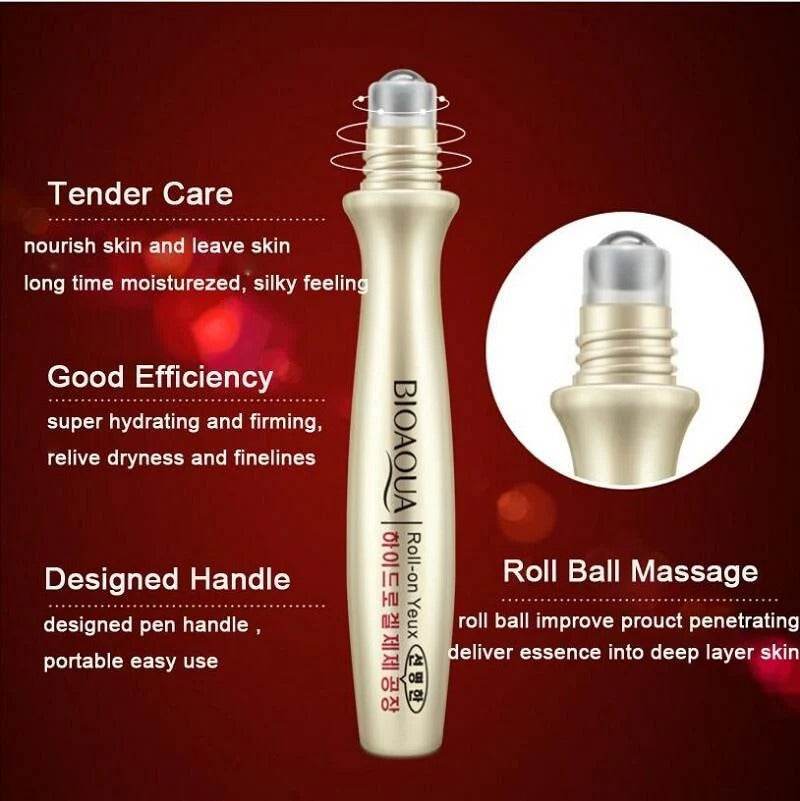 BioAqua Roll On Hydrating Eye Serum 15ml - YehChez.pk