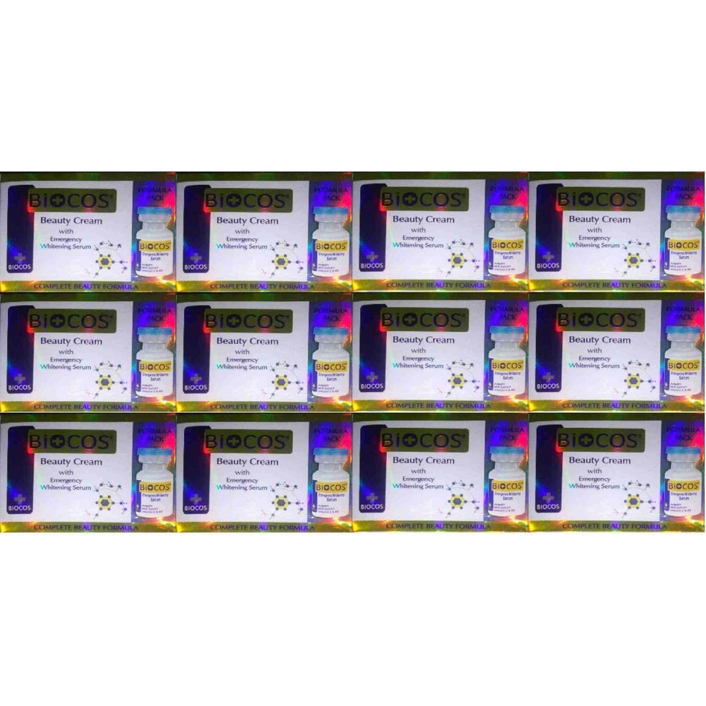 Biocos Emergency whitening cream with Serum (Pack of Twelve) - YehChez.pk