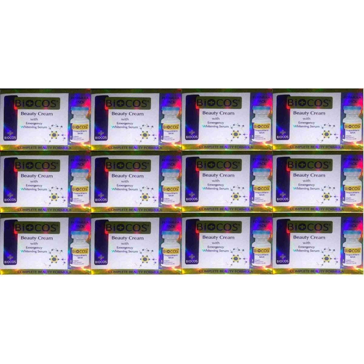 Biocos Emergency whitening cream with Serum (Pack of Twelve) - YehChez.pk