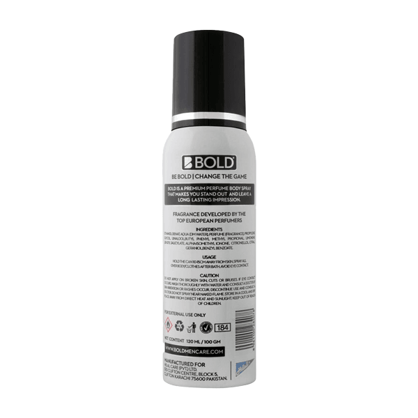 Bold Body Spray Pure 120ml - YehChez.pk