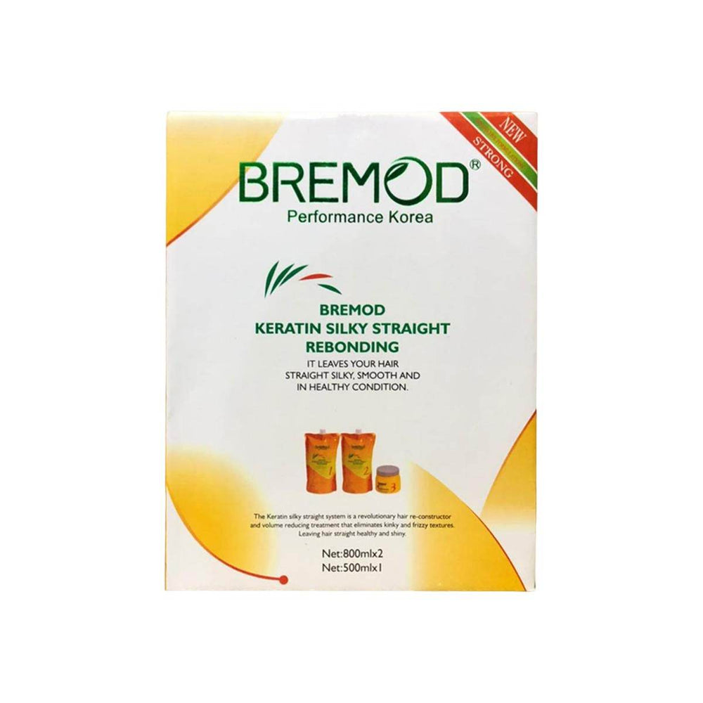 Bremod keratin silky straight rebonding kit box, Net 800ml x2