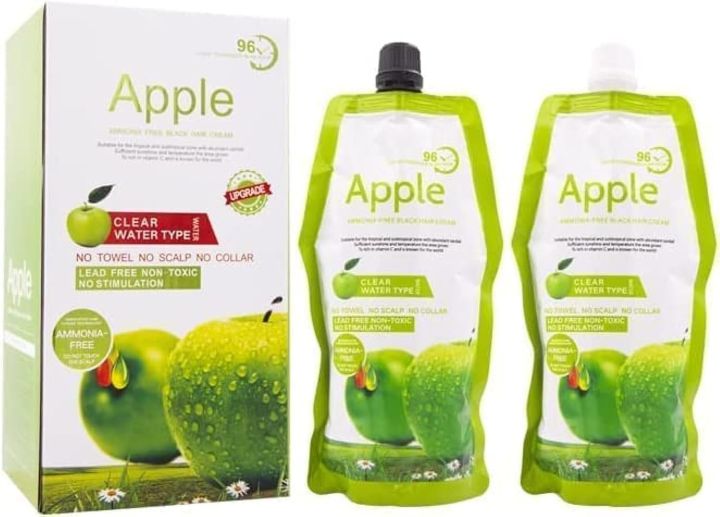 Apple Hair Color 96 Dark Brown Shade 1000ml Imported No Towel No Scalp No Collar