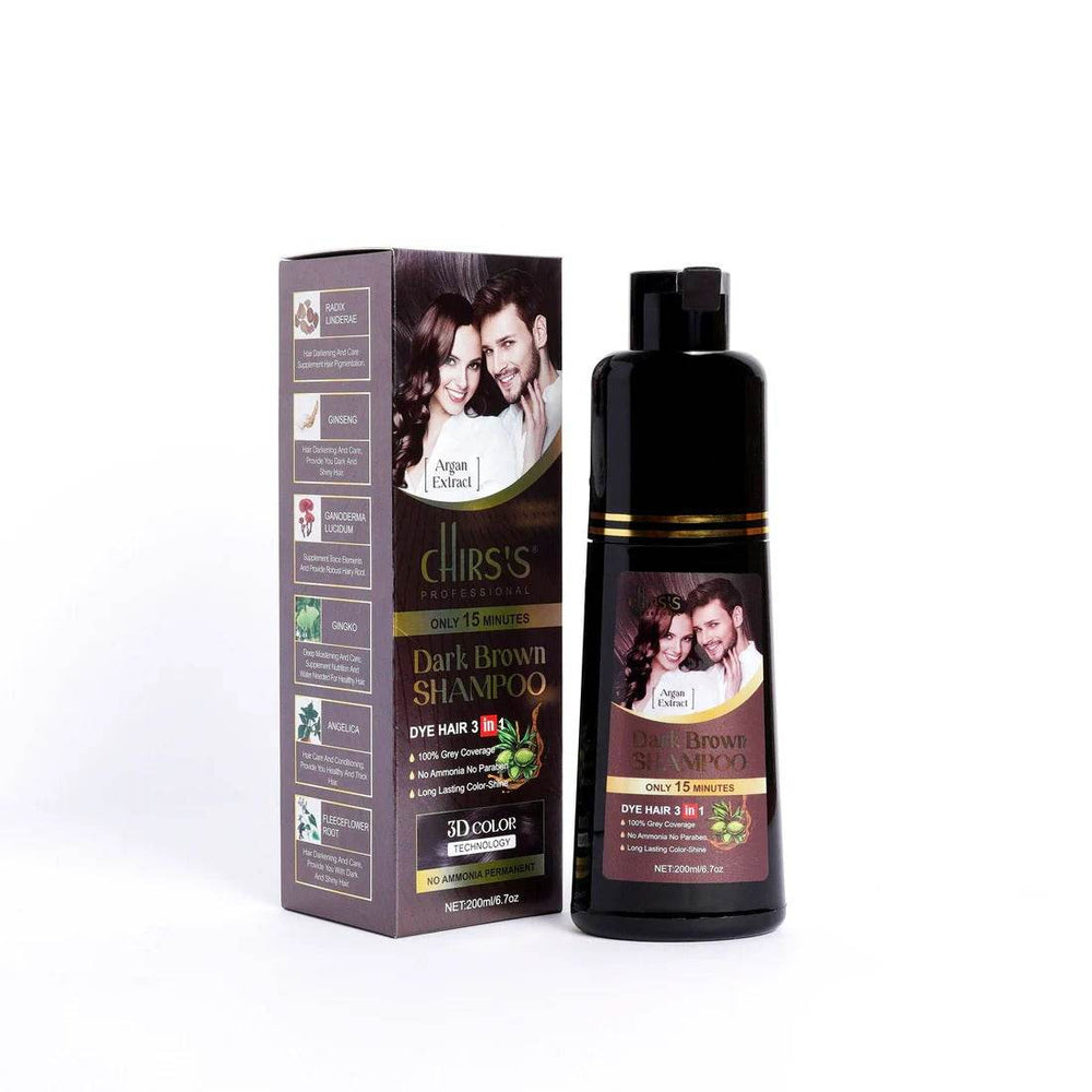 Chirss Dark Brown Shampoo Pump CH0040 200ml - YehChez.pk