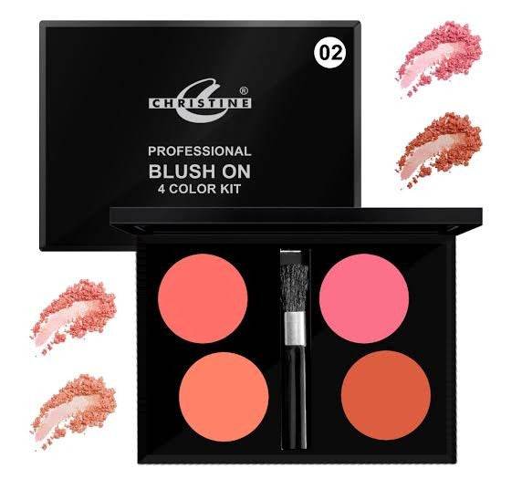 Christine Blush On 4 Color Kit #02 - YehChez.pk