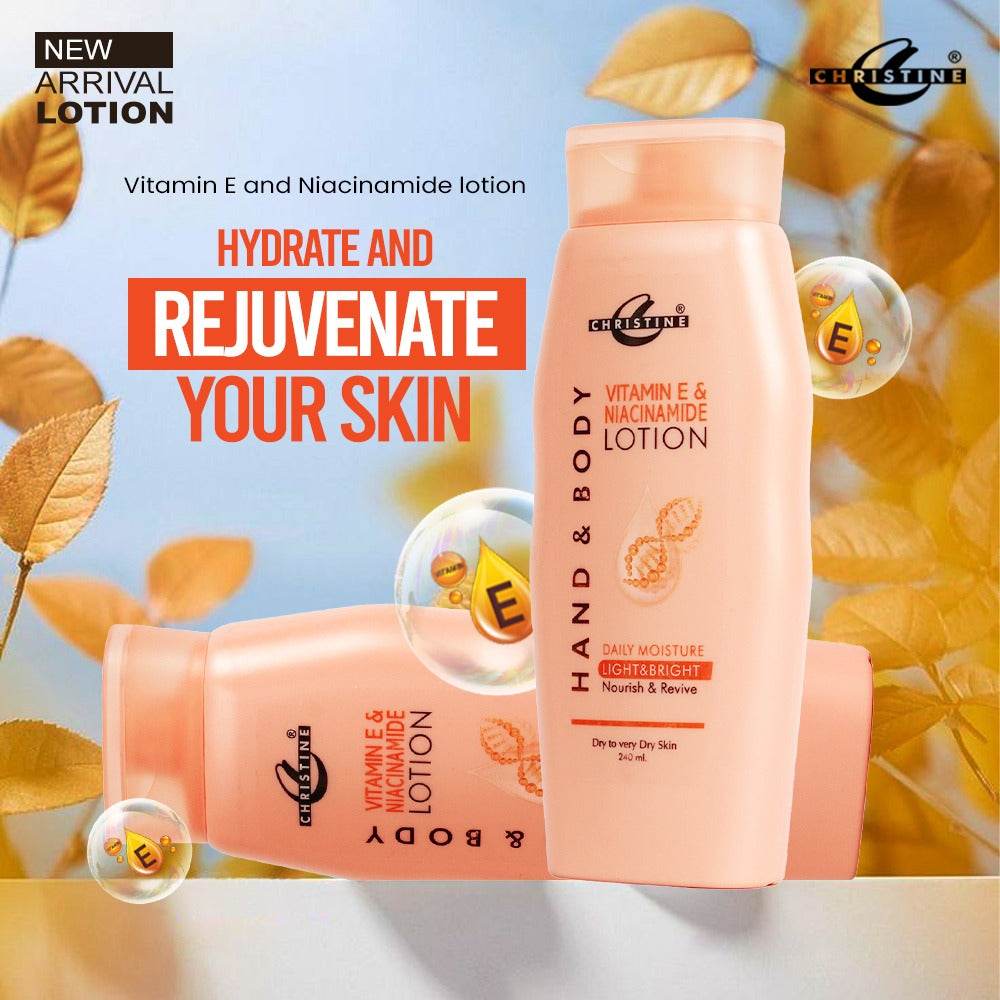 Christine Body Lotion Vitamin E & Niacinamide 240ml - YehChez.pk