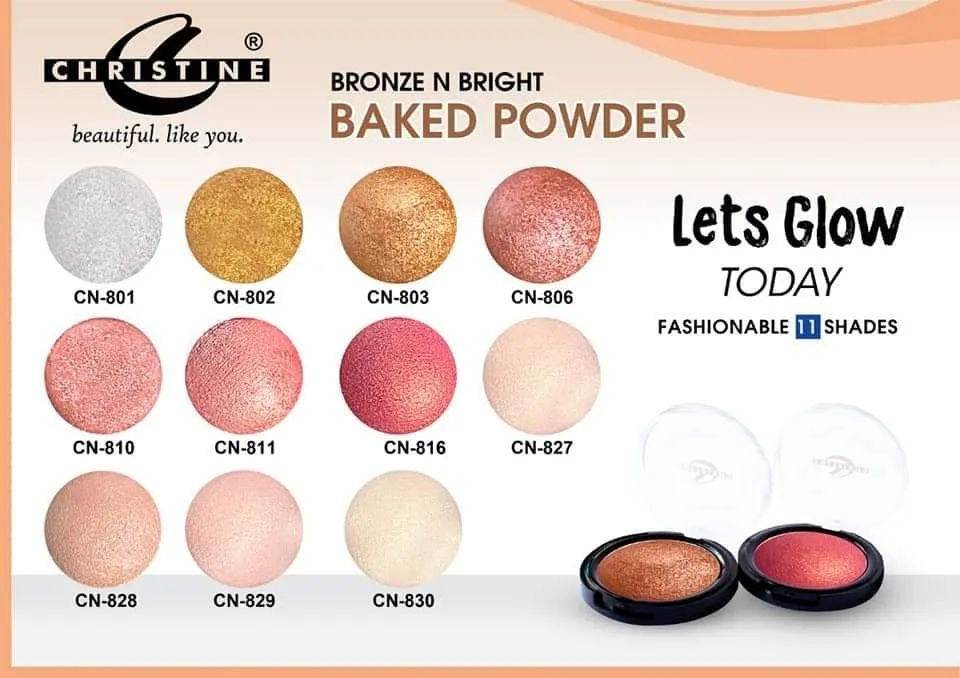 Christine Bronze N Bright Baked Powder - YehChez.pk