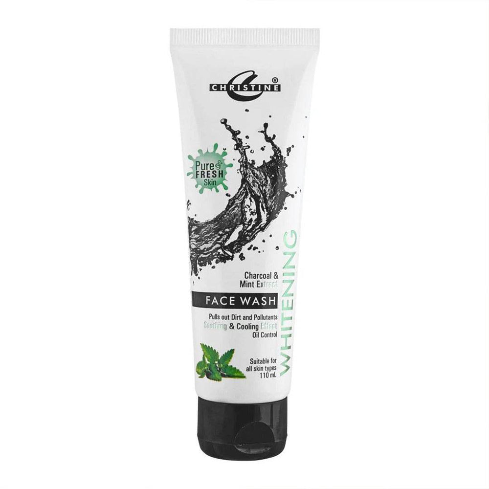 Christine Face Wash Charcoal & Mint Extract 110Gm - YehChez.pk