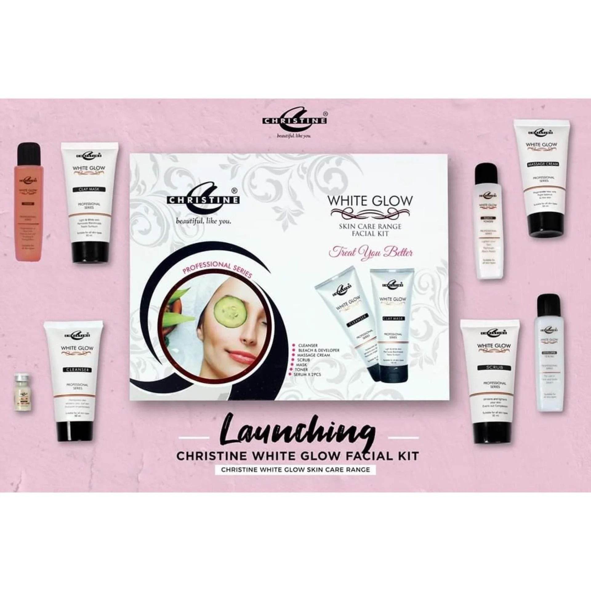 Christine Facial Kit White Glow 50ml 7 Pcs - YehChez.pk