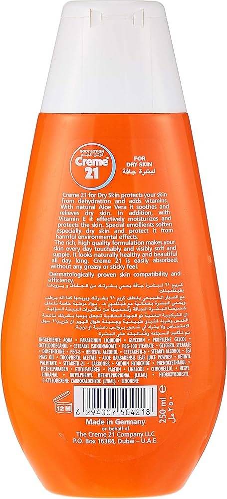 Creme 21 Body Lotion Ultra Dry Skin 250ml - YehChez.pk