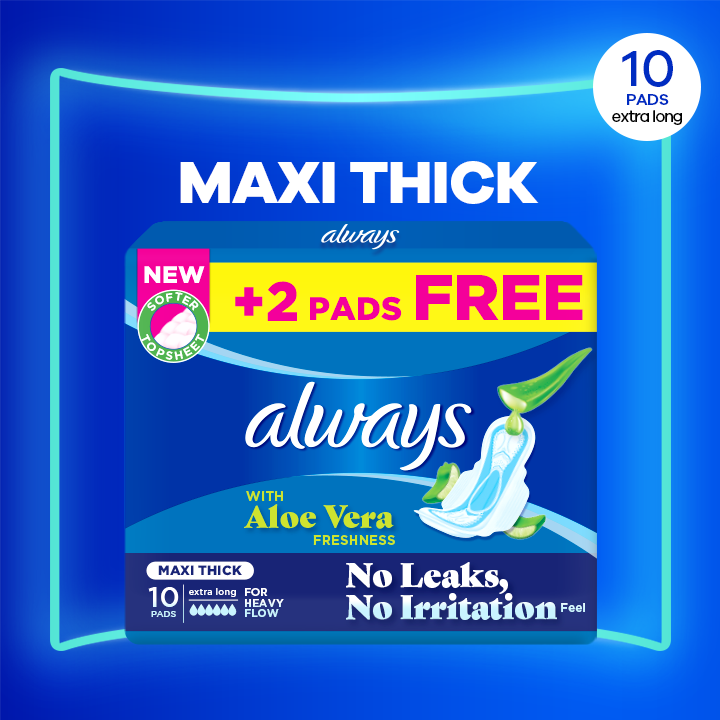 Always 10 Pads Maxi Thick Extra Long - YehChez.pk
