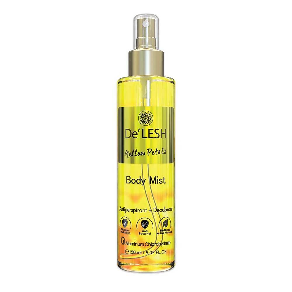 Delesh Yellow Petals Body Mist 150ml - YehChez.pk