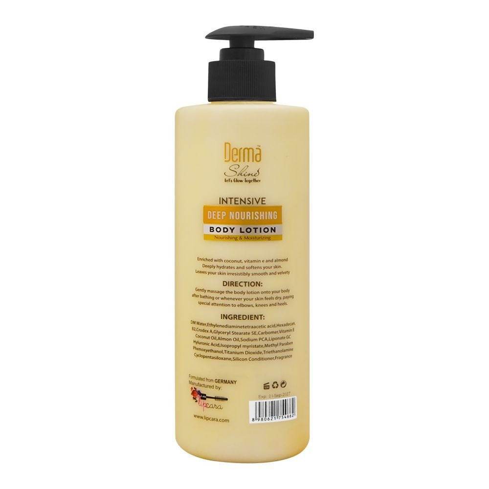 Derma Shine Body Lotion Deep Nourishing Coconut 396ml - YehChez.pk