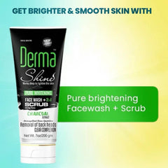Derma Shine Face Wash Plus Scrub 2 in 1 200Gm - YehChez.pk