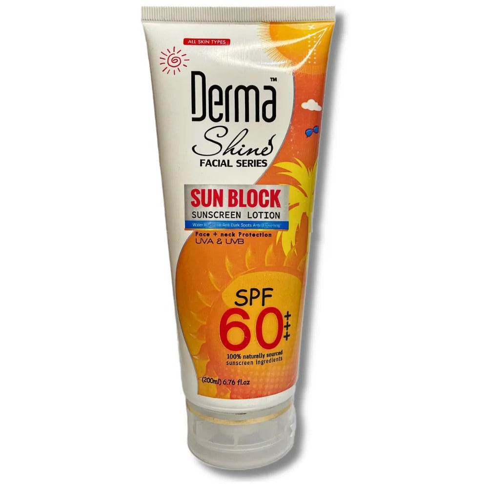 Derma Shine Sun Block SPF 60 200ml - YehChez.pk